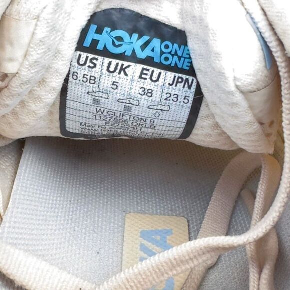 HOKA ONE ONE CLIFTON 9 - Women’s Running Shoes - SIZE 6.5B - Picture 10 of 10